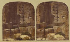 Sectional View of the Basaltic Columns, Giant's Causeway, County of Antrim. Ireland, about 1860. Creator: London Stereoscopic & Photographic Co.