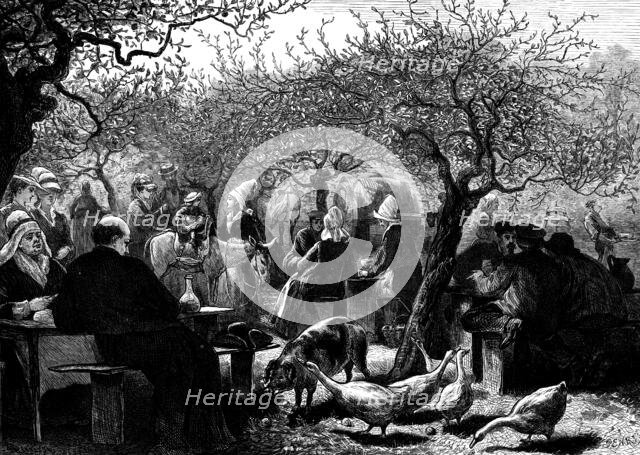 A fete day in Normandy after the apple harvest, 1873. Creator: Unknown.
