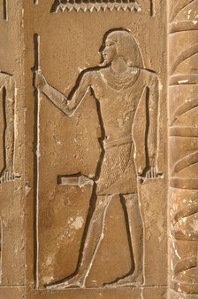 Male figure relief, Mastaba of Kagemni, Saqqara, Egypt, Old Kingdom, 6th Dynasty, 2350 BC (2003). Creator: Unknown.