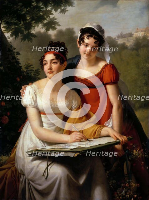 Portraits de Mesdemoiselles Duval, First quarter of 19th cen. Creator: Pajou, Jacques Augustin Catherine (1766-1828).