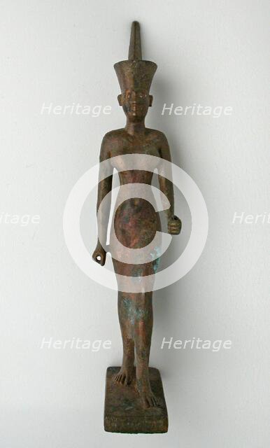 Statuette of the Goddess Neith, Egypt, Third Intermediate-Late Period, Dynasty 22-30 (abt 945-332 BC Creator: Unknown.