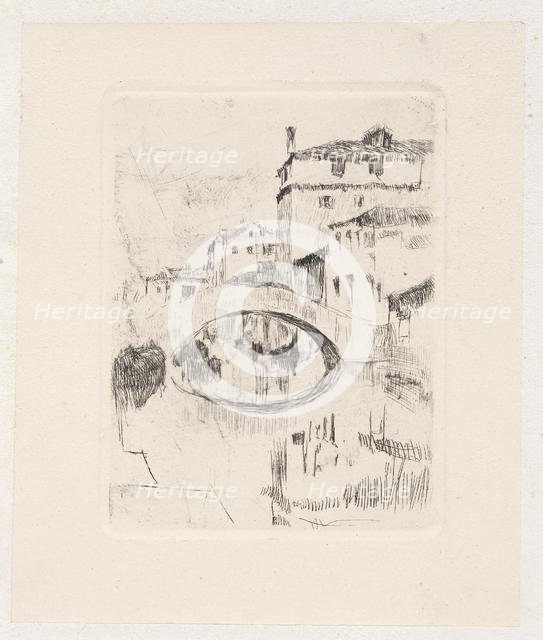 Bridge in Moonlight, late 19th-early 20th century. Creator: Otto H. Bacher (American, 1856-1909).