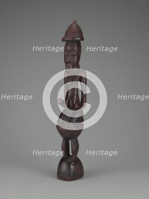 Kneeling female figure, 14th-16th centuries. Creator: Unknown.