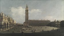 Piazza San Marco, Venice, c. 1740. Creator: Bernardo Bellotto (Italian, 1721-1780), attributed to.