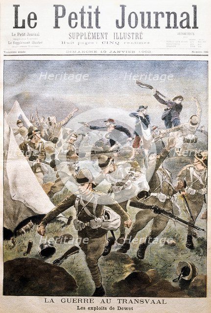 Attack on the British encampment at Tweefontein, South Africa, Boer War, 1901 (1902). Artist: Unknown