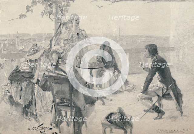 'Napoleon in Society at Valence. 1785', (1896). Artist: M Haider.