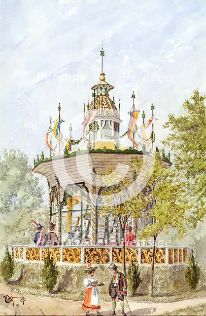 Temple of the Vienna Schützenfest of 1898, 1898. Creator: Gustav Korompay.