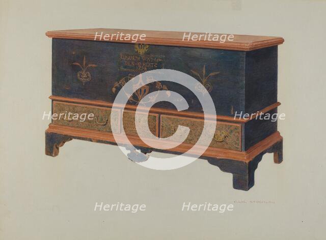 Pa. German Chest, 1939. Creator: Carl Strehlau.