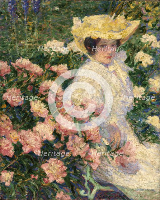 Portrait of the Artist's Wife, Helene, 1896. Creator: Carl Newman.