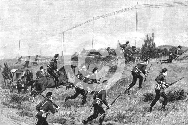 'Military Manoeuvres at Aldershot: A Sham Fight; A Desirable Vantage Ground', 1891. Creator: Unknown.