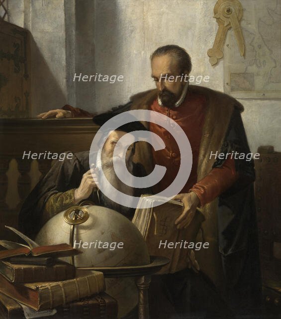 Mercator and Ortelius, 1870. Creator: Joseph Bellemans.