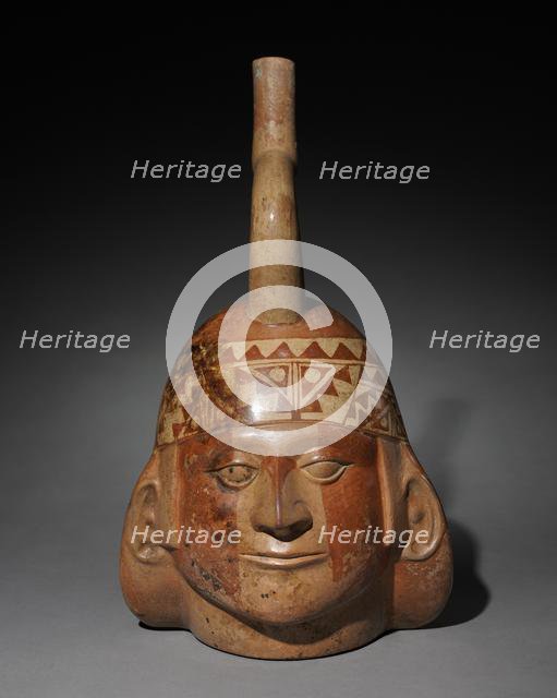 Portrait Head Vessel, c. 200-550. Creator: Unknown.