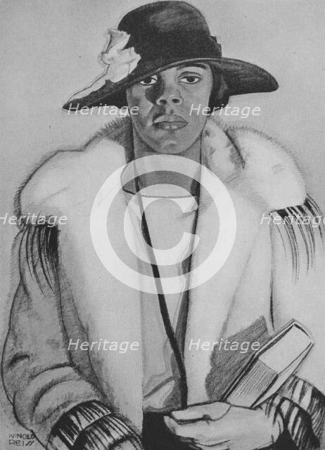 'Four portraits of Negro women : The librarian', 1925-03. Creator: Winold Reiss.