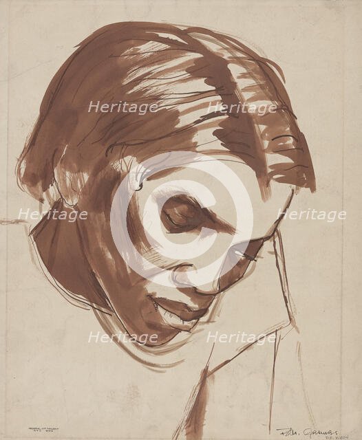 Portrait, ca.1935 - 1943. Creator: Blanche Grambs.