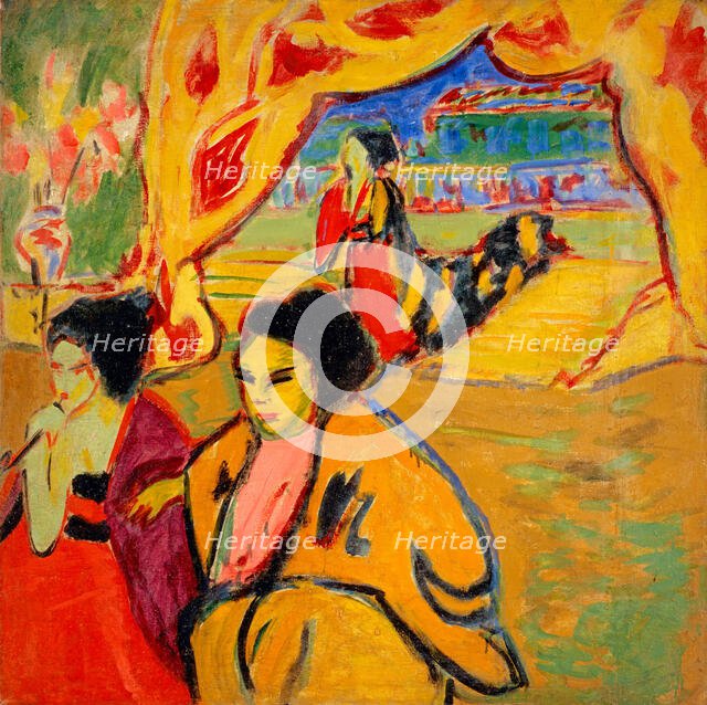 Japanese Theatre, 1909. Creator: Kirchner, Ernst Ludwig (1880-1938).