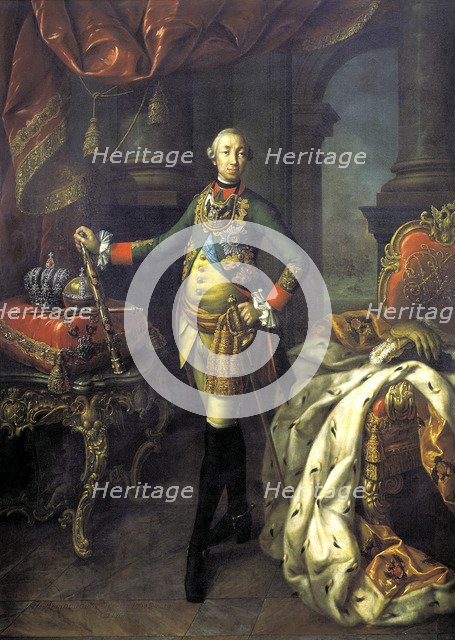 'Portrait of Tsar Peter III', 1762.  Artist: Aleksei Petrovich Antropov