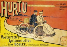 Advertisement for Hurtu cars, c1896. Artist: Unknown.