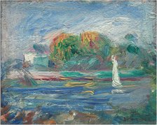 The Blue River, c. 1890/1900. Creator: Pierre-Auguste Renoir.