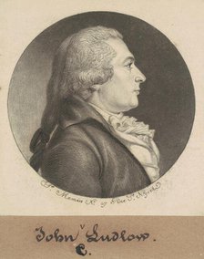 John Crooke Ludlow, 1798. Creator: Charles Balthazar Julien Févret de Saint-Mémin.