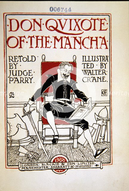 Title page of Don Quixote de la Mancha, English edition adapted by Judge Parry and illustrated by…