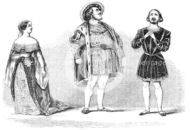 Scene from "Anna Bolena", at Her Majesty's Theatre, 1844. Creator: Unknown.