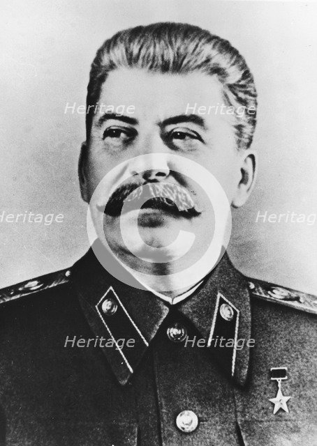 Joseph Stalin (1879-1953), Soviet leader, c1940s. Artist: Unknown