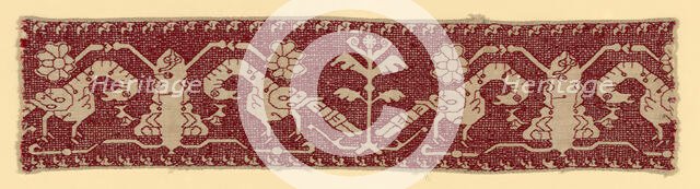 Fragment from a Border, Italy, 17th century. Creator: Unknown.