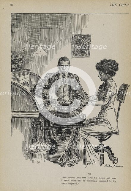 The colored man that saves his money...., 1911. Creator: John Henry Adams.