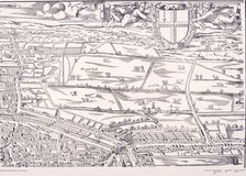 'Agas' Map of London, c1561. Artist: Unknown