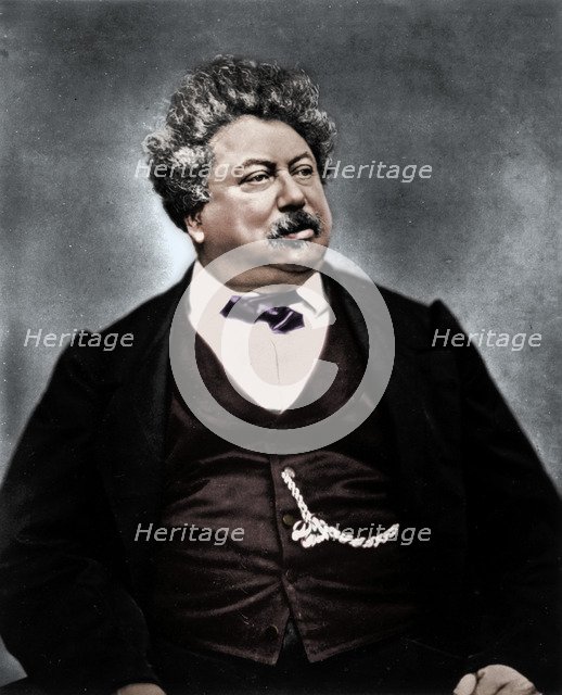 Alexandre Dumas the Elder, French novelist and playwright, c1850-1870. Artist: Etienne Carjat.