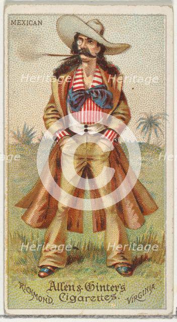Mexican, from World's Dudes series (N31) for Allen & Ginter Cigarettes, 1888. Creator: Allen & Ginter.