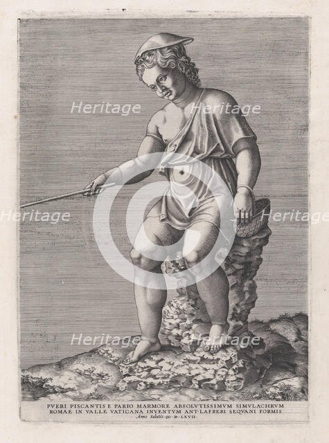 Speculum Romanae Magnificentiae: The Little Angler, 1567., 1567. Creator: Anon.