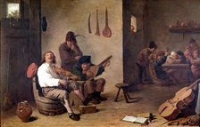  'Musicians in the tavern' by David Teniers the Younger.