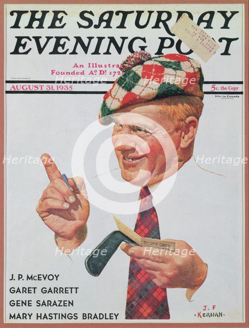 Cover of Saturday Evening Post, August 1935. Artist: Unknown