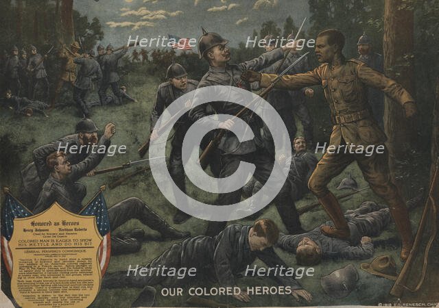 Our Colored Heroes Our Colored Heroes, 1918. Creator: EG Renesch.