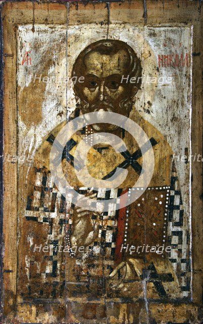 Saint Nicholas, 14th century. Artist: Russian icon  