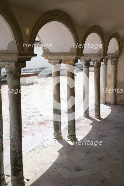 A passageway with double columns, Sintra National Palace, Sintra, Portugal, 2009. Artist: Samuel Magal
