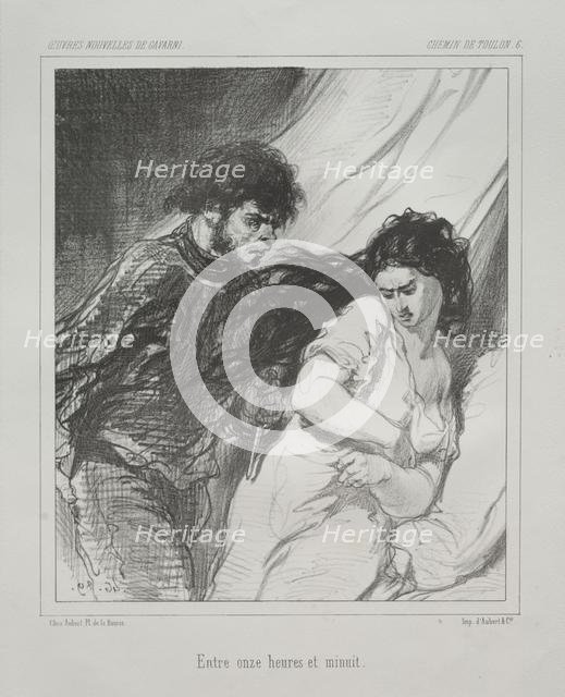 Chemin de Toulon. Creator: Paul Gavarni (French, 1804-1866).