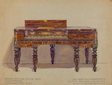 Piano, 1936. Creator: Peltzman, J..