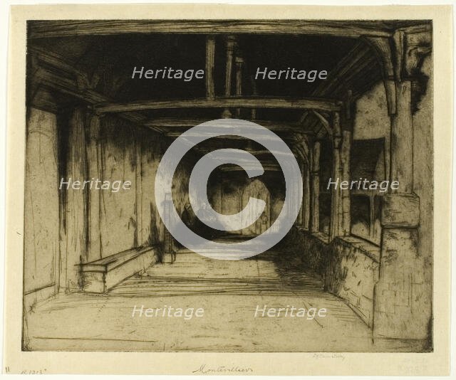 Montivilliers, 1903. Creator: David Young Cameron.