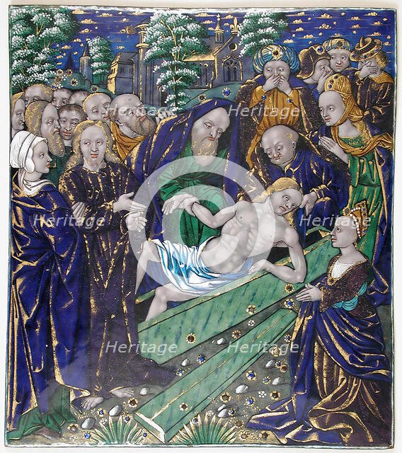 Plaque with the Raising of Lazarus, French, first half 16th century. Creator: Unknown.