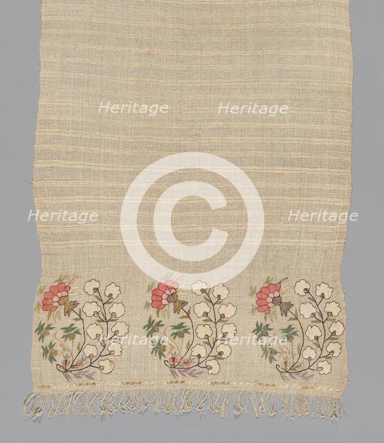 Towel, Turkey, 19th century. Creator: Unknown.