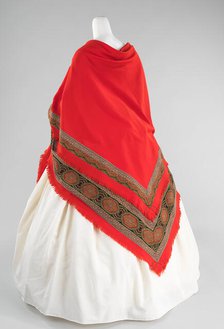 Wedding shawl, American, 1866. Creator: Unknown.
