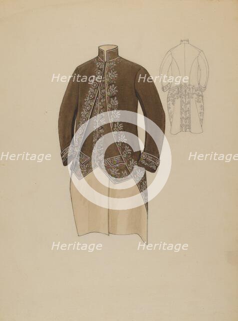 Man's Coat, c. 1936. Creator: Rosalia Lane.