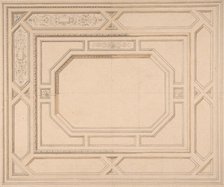 Design for a ceiling, second half 19th century. Creators: Jules-Edmond-Charles Lachaise, Eugène-Pierre Gourdet.