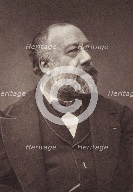 Portrait of the Chansonnier Gustave Nadaud (1820-1893).