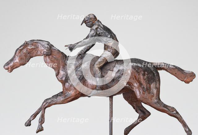 Jockey with Cap, possibly 1890s. Creator: Edgar Degas.