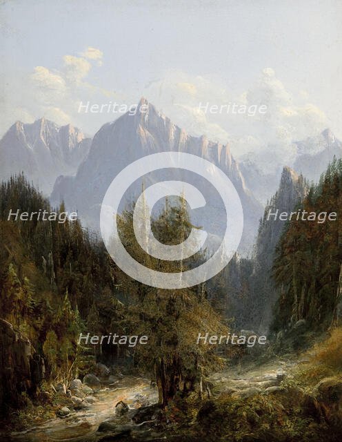 Road to the Morskie Oko Lake, 1850. Creator: Adam Gorczynski.
