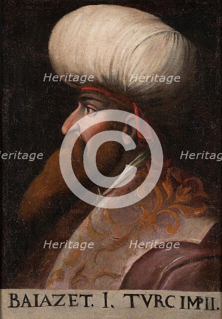 Portrait of Sultan Bayezid I. Creator: Dell'Altissimo, Cristofano (1525-1605).