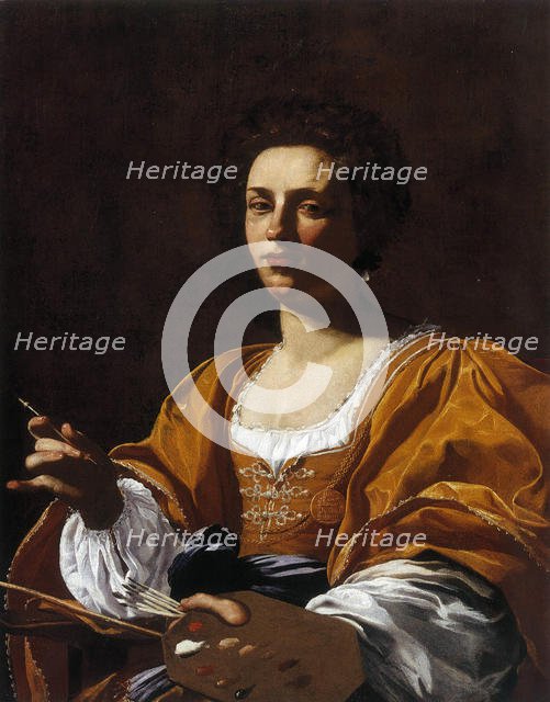 Portrait of Artemisia Gentileschi, 1623-1626 . Creator: Vouet, Simon (1590-1649).